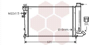 Van Wezel 09002112 - Радиатор, охлаждане на двигателя vvparts.bg