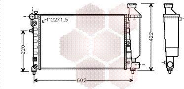 Van Wezel 09002117 - Радиатор, охлаждане на двигателя vvparts.bg