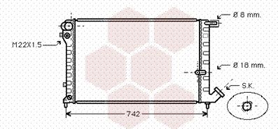 Van Wezel 09002134 - Радиатор, охлаждане на двигателя vvparts.bg