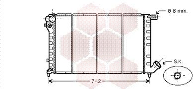 Van Wezel 09002138 - Радиатор, охлаждане на двигателя vvparts.bg