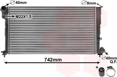 Van Wezel 09002137 - Радиатор, охлаждане на двигателя vvparts.bg