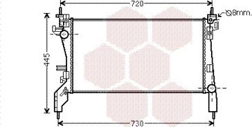 Van Wezel 09002262 - Радиатор, охлаждане на двигателя vvparts.bg