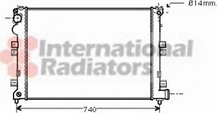 Van Wezel 09002208 - Радиатор, охлаждане на двигателя vvparts.bg