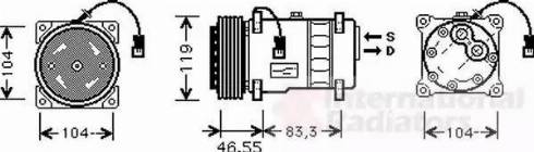 Van Wezel 0900K019 - Компресор, климатизация vvparts.bg