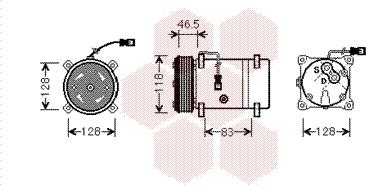 Van Wezel 0900K158 - Компресор, климатизация vvparts.bg