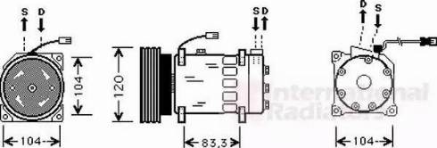 Van Wezel 0900K179 - Компресор, климатизация vvparts.bg