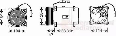 Van Wezel 0900K178 - Компресор, климатизация vvparts.bg