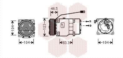 Van Wezel 0900K257 - Компресор, климатизация vvparts.bg