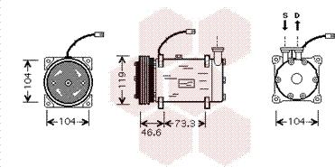 Van Wezel 0900K215 - Компресор, климатизация vvparts.bg