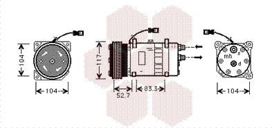 Van Wezel 0900K222 - Компресор, климатизация vvparts.bg