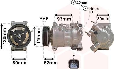 Van Wezel 0901K707 - Компресор, климатизация vvparts.bg