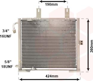 Van Wezel 06005147 - Кондензатор, климатизация vvparts.bg