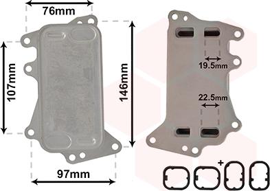 Van Wezel 06003553 - Маслен радиатор, автоматична трансмисия vvparts.bg