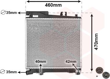 Van Wezel 06002055 - Радиатор, охлаждане на двигателя vvparts.bg