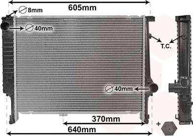 Van Wezel 06002167 - Радиатор, охлаждане на двигателя vvparts.bg