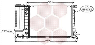 Van Wezel 06002105 - Радиатор, охлаждане на двигателя vvparts.bg