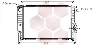 Van Wezel 06002138 - Радиатор, охлаждане на двигателя vvparts.bg