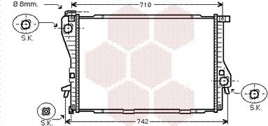 Van Wezel 06002301 - Радиатор, охлаждане на двигателя vvparts.bg