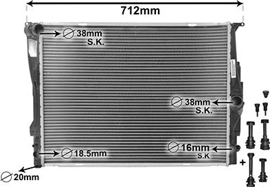 Van Wezel 06002303 - Радиатор, охлаждане на двигателя vvparts.bg