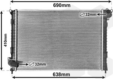 Van Wezel 06002314 - Радиатор, охлаждане на двигателя vvparts.bg