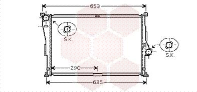 Van Wezel 06002335 - Радиатор, охлаждане на двигателя vvparts.bg