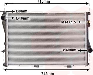 Van Wezel 06002202 - Радиатор, охлаждане на двигателя vvparts.bg