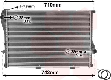 Van Wezel 06002235 - Радиатор, охлаждане на двигателя vvparts.bg