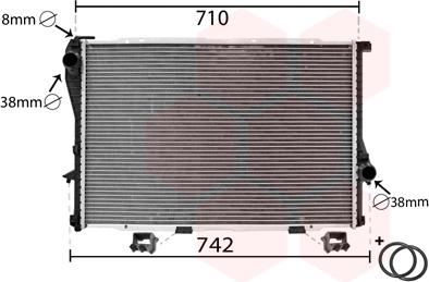 Van Wezel 06002233 - Радиатор, охлаждане на двигателя vvparts.bg