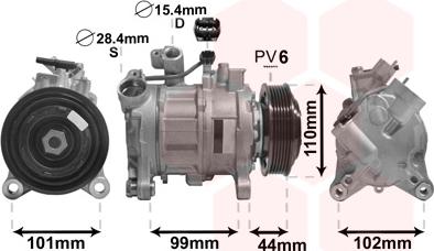 Van Wezel 0600K498 - Компресор, климатизация vvparts.bg