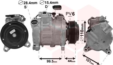 Van Wezel 0600K493 - Компресор, климатизация vvparts.bg