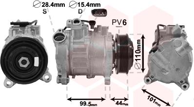 Van Wezel 0600K492 - Компресор, климатизация vvparts.bg