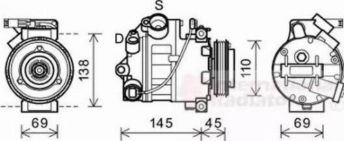 Van Wezel 0600K444 - Компресор, климатизация vvparts.bg