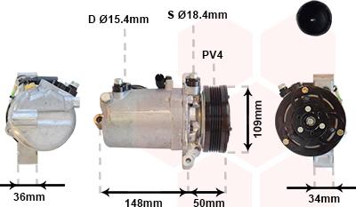 Van Wezel 0600K408 - Компресор, климатизация vvparts.bg