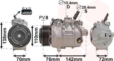 Van Wezel 0600K419 - Компресор, климатизация vvparts.bg