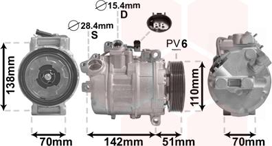 Van Wezel 0600K417 - Компресор, климатизация vvparts.bg