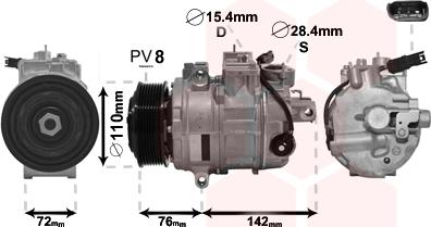 Van Wezel 0600K486 - Компресор, климатизация vvparts.bg