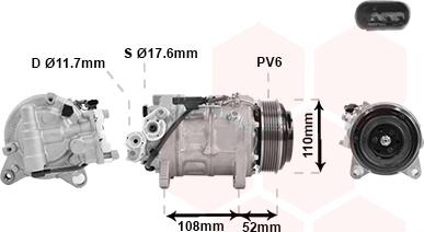 Van Wezel 0600K601 - Компресор, климатизация vvparts.bg