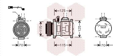 Van Wezel 0600K066 - Компресор, климатизация vvparts.bg