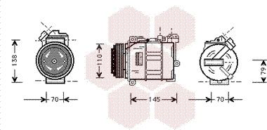 Van Wezel 0600K015 - Компресор, климатизация vvparts.bg