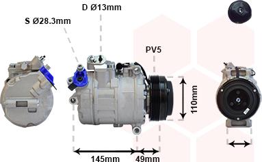 Van Wezel 0600K017 - Компресор, климатизация vvparts.bg