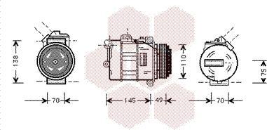 Van Wezel 0600K181 - Компресор, климатизация vvparts.bg