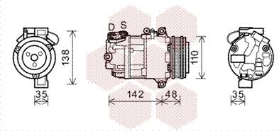 Van Wezel 0600K390 - Компресор, климатизация vvparts.bg