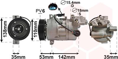 Van Wezel 0600K393 - Компресор, климатизация vvparts.bg