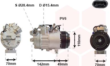 Van Wezel 0600K387 - Компресор, климатизация vvparts.bg