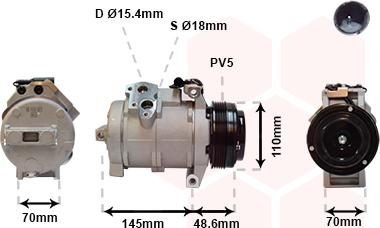 Van Wezel 0600K334 - Компресор, климатизация vvparts.bg