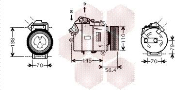 Van Wezel 0600K330 - Компресор, климатизация vvparts.bg