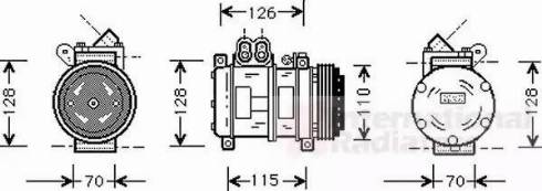 Van Wezel 0600K229 - Компресор, климатизация vvparts.bg