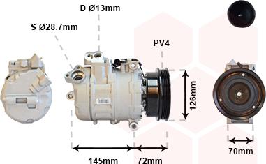 Van Wezel 0600K226 - Компресор, климатизация vvparts.bg