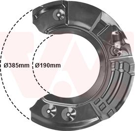 Van Wezel 0618372 - Предпазна пластина, спирачни дискове vvparts.bg