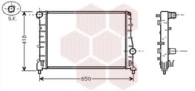 Van Wezel 01002084 - Радиатор, охлаждане на двигателя vvparts.bg